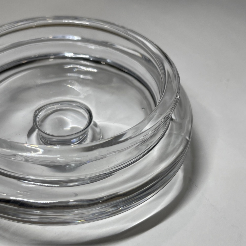 Princess House Heritage Jar Franco 1693 Clear Etched Floral - Picture 8 of 9